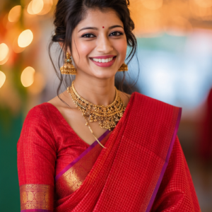 Classic Red Banarasi Silk